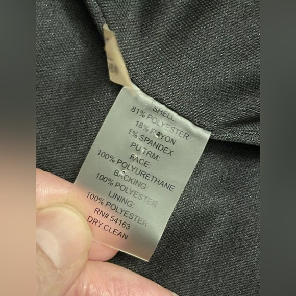 CALVIN KLEIN black white long sleeve blazer jacket 2x plus - Picture 4 of 5